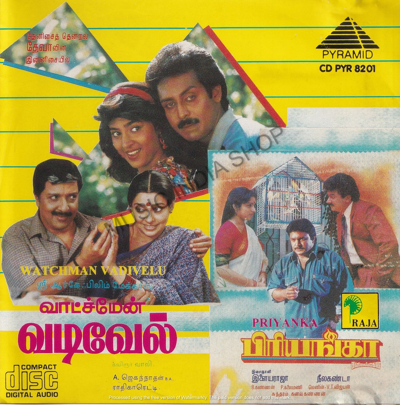 Priyanka,Tamil Audio Cds,Illayaraja,Deva,Pyramid Audio cd