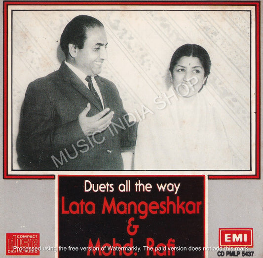 Hindi Audio CD,lATA mangeshkar,Mohd Rafi,EMI