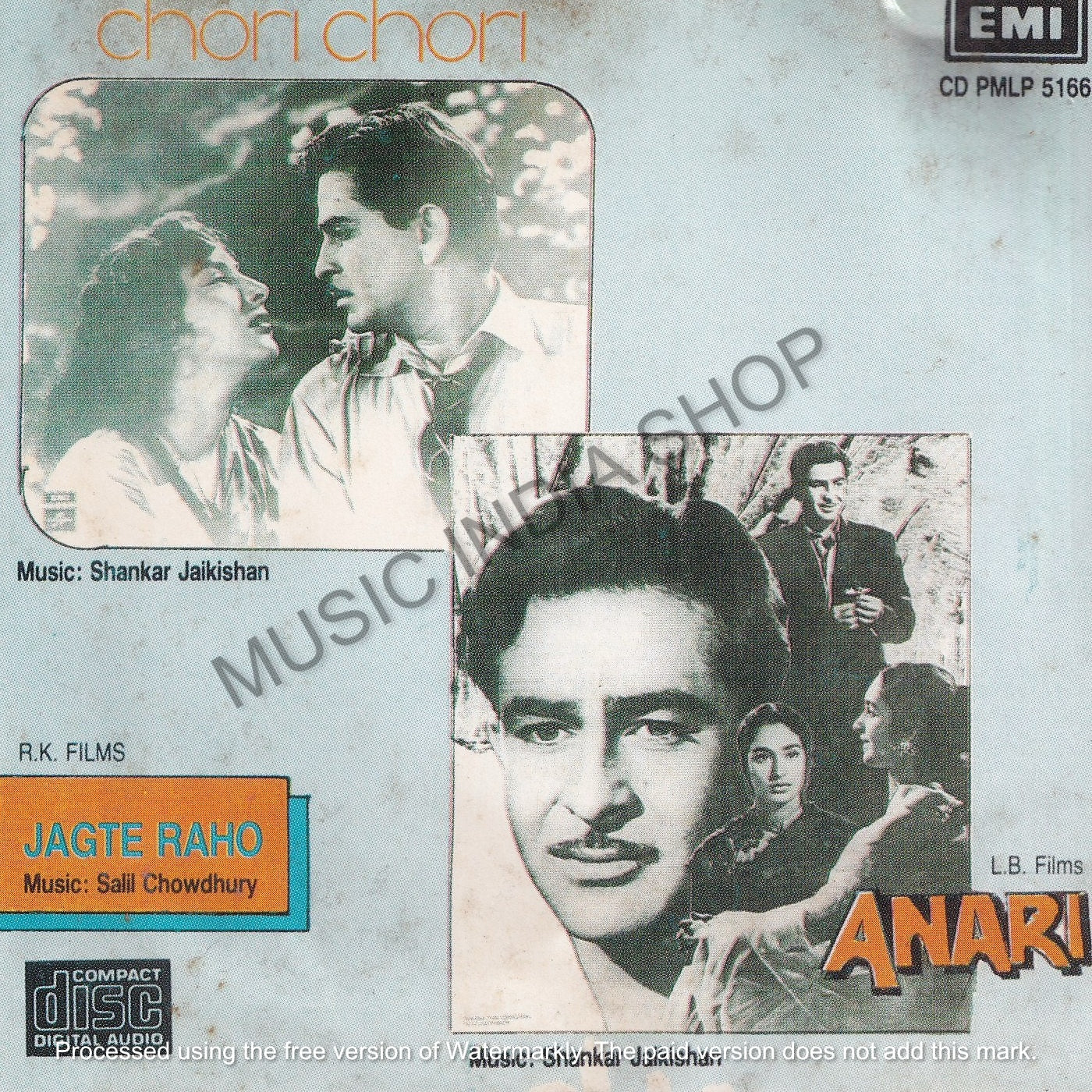 Hindi Audio CD,Shankar Jaikishan,Salil Chowdury,EMI