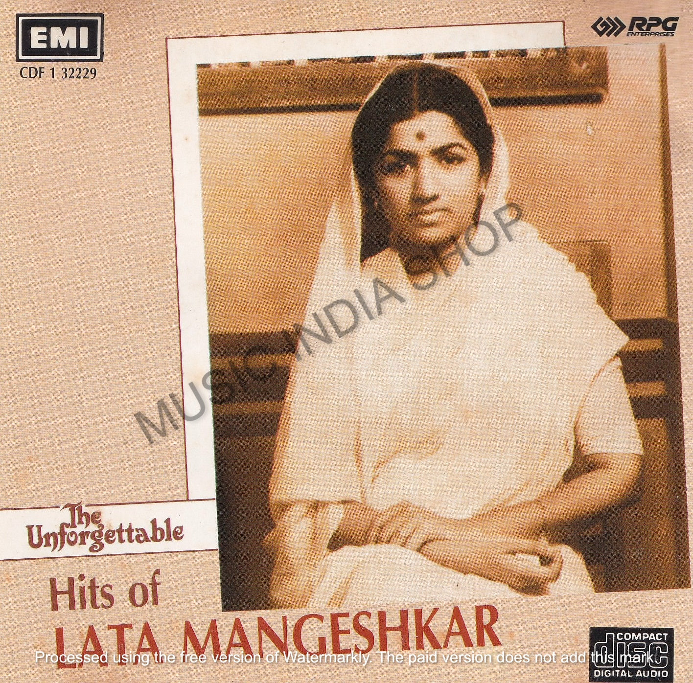 Hindi Audio Cd,Lata Mangeshkar,EMI,RPG,The Unforgettable Hits Of Lata Mangeshkar