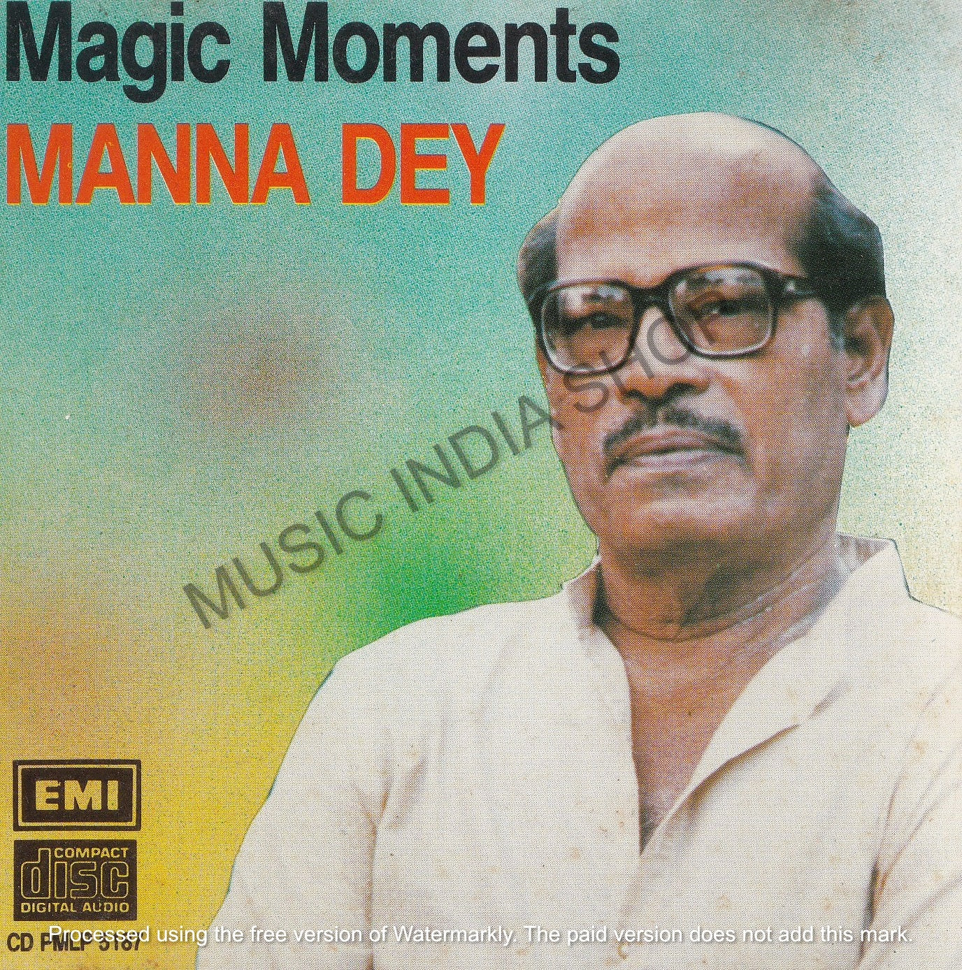 Hindi Audio CD,Manne Dey,EMI,